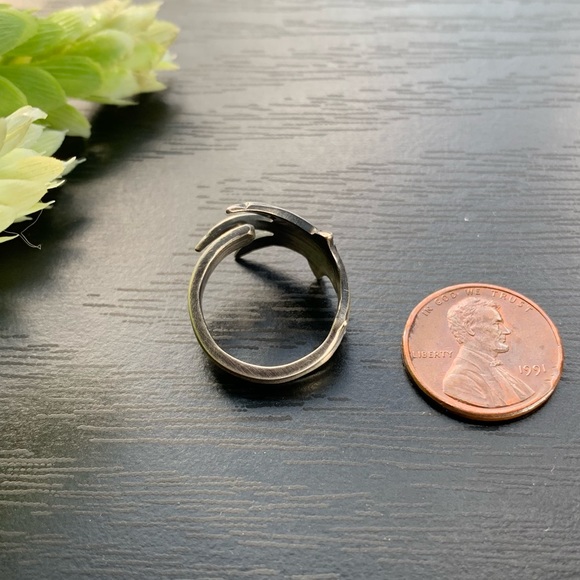 Sterling Claw Spoon Ring Silver Antique Gothic Jewelry Talon - Picture 9 of 11